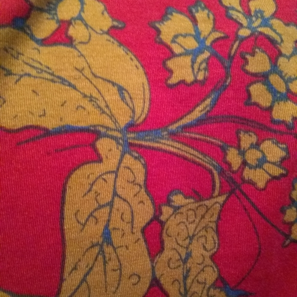 NWT LuLaRoe Randy baseball T, XS, gray sleeves, red and mustard body - Picture 3 of 4